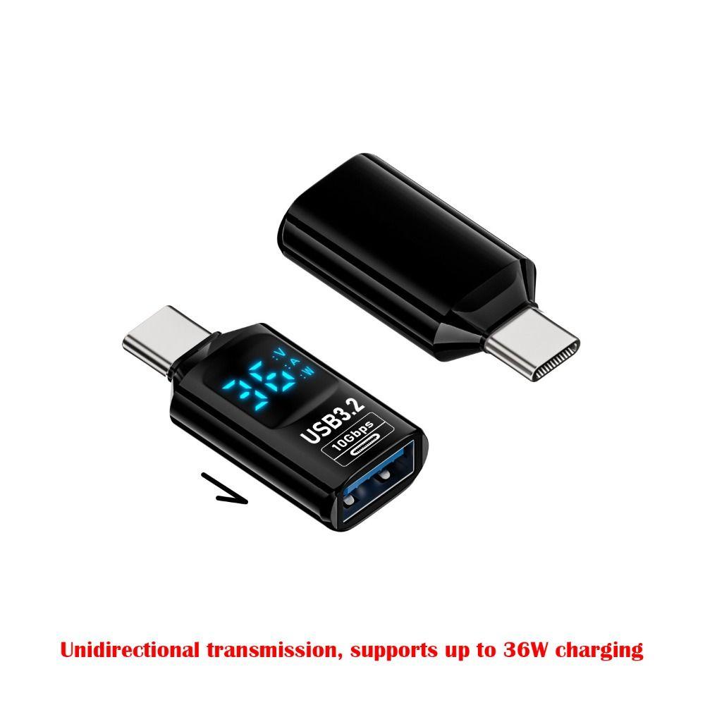 1 PCS 10Gbps USB 3.2 Adapter Digital LED Display USB C Extension Mobile Phone