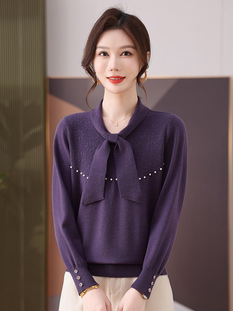 Женский шерстяной кардиган Осень 2025 - Простой, универсальный дизайн