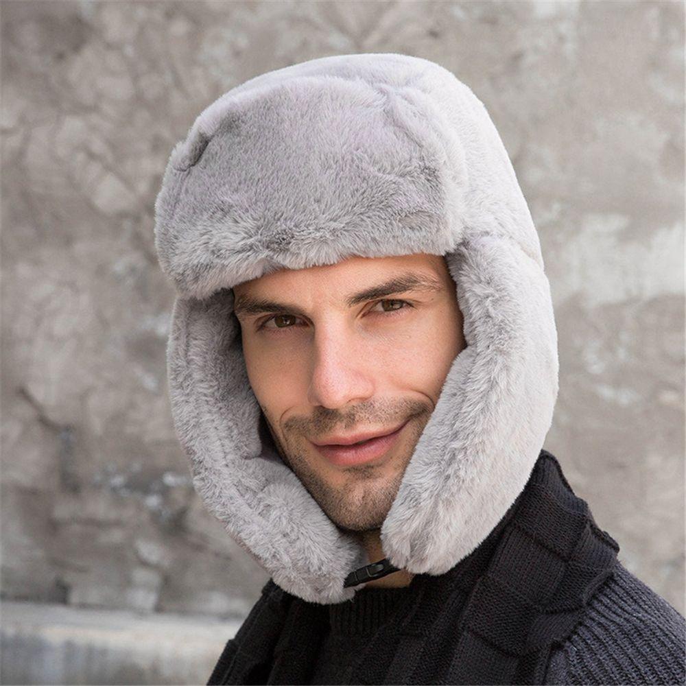 Women Men Windproof Earflap Bonnet Russian Ushanka Bomber Hat Snow Caps Winter Hat