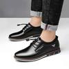2025 British Style Casual Shoes for Men High Quality Mens PU Leather Shoes Comfortable Fashionable Large Size Male Leather Shoes