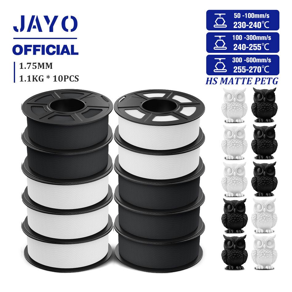 JAYO PETG 3D Filament 1.75mm High Speed Matte PETG 3D Printer Filament High Flow Speedy PETG Filament Fit Most FDM Printers