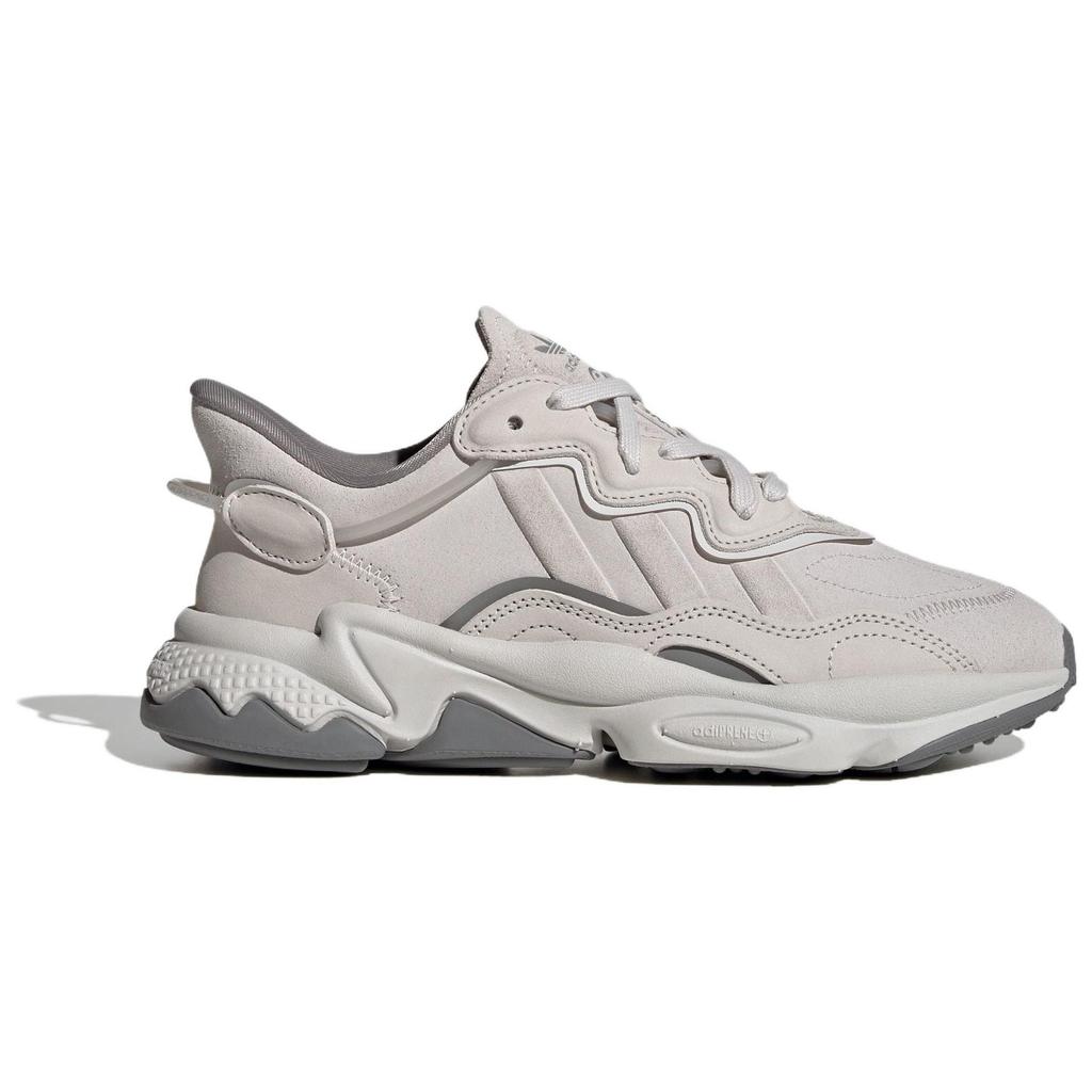 Adidas Ozweego Обувь Кожа Универсальная Минималистичная Амортизация Прочная Низкий Верх Папины Кроссовки Женская Обувь Серый IE9510