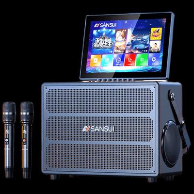 Портативная караоке-колонка SANSUI Q62 на тележке с дисплеем, штекер CN (адаптер в комплекте)