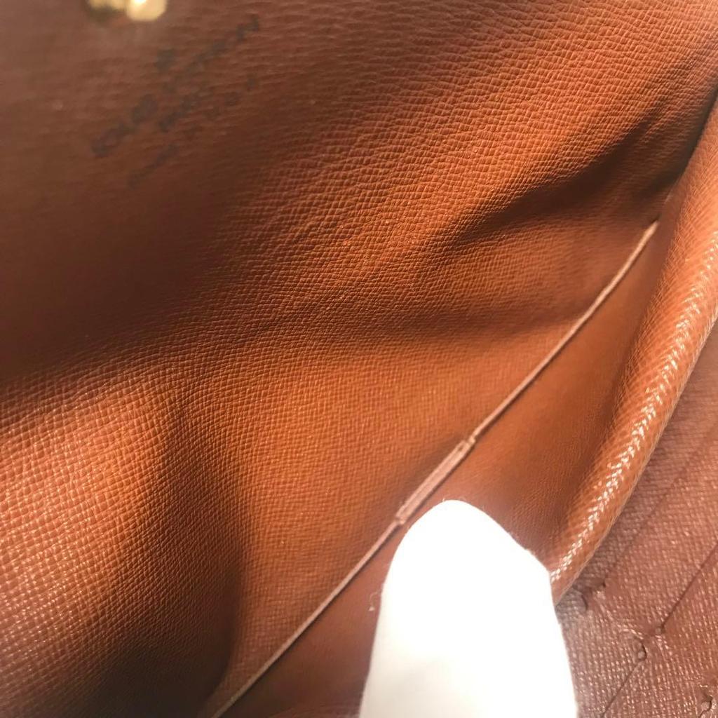 Б/у длинный кошелек Louis Vuitton Monogram, складывающийся втрое