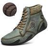 Непромокаемые кожаные мужские ботинки, зимние ботинки на меху, очень теплые зимние ботинки, мужская зимняя повседневная обувь, кроссовки, высокие ботильоны в западном стиле