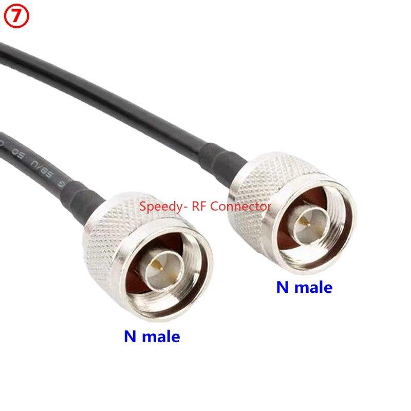 RG58 Cable N Type To BNC UHF PL259 SO239 TNC Male Female Connector UHF N M BNC TNC Crimp for RG58 50ohm Fast Delivery Brass RF