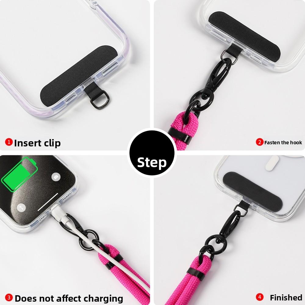 Adjustable Crossbody Phone Strap Detachable Phone Neck Straps Mobile Phone Lanyard  Lanyard Patch