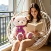 with Scarf Plush Toy, Soft Stuffed Animal for Kids Girls, Cuddle for Sleeping, Birthday Gift