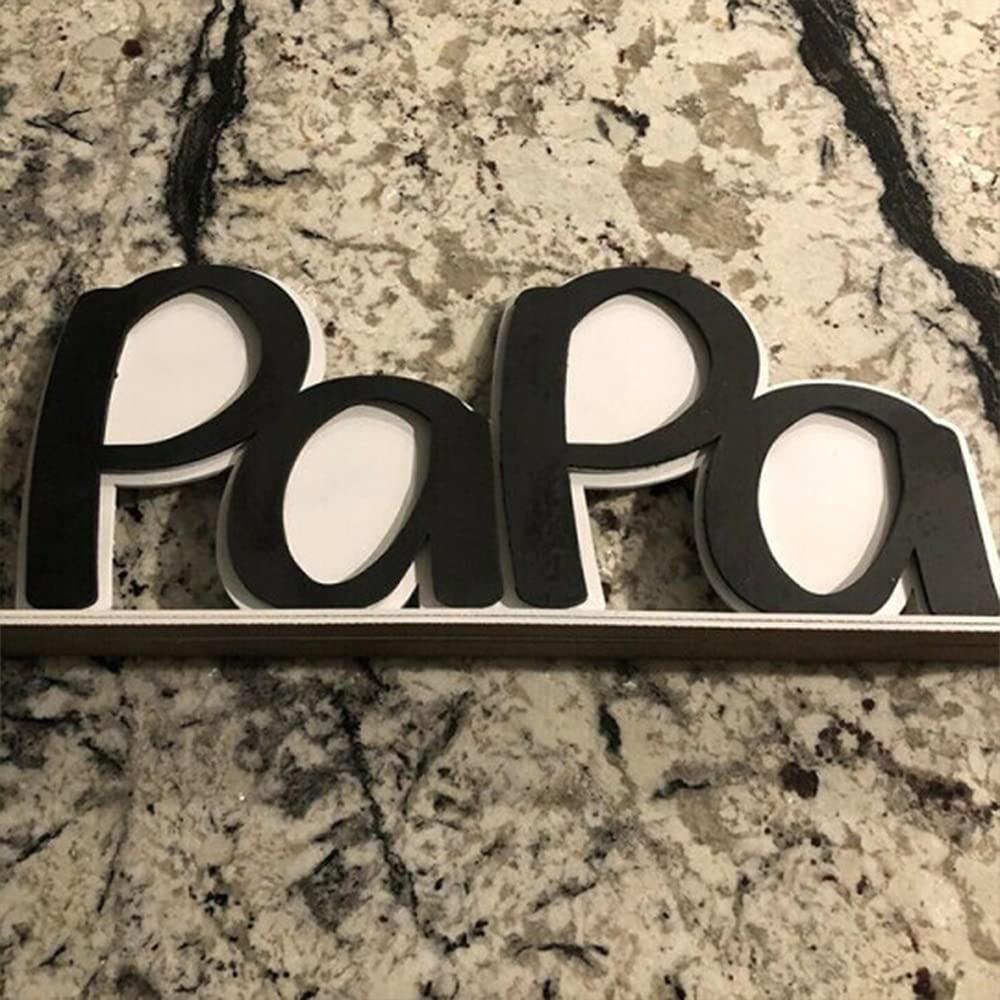 Рамка для фотографий Украшение ко Дню отца Подарочная фоторамка Форма папы / папы для украшения стола