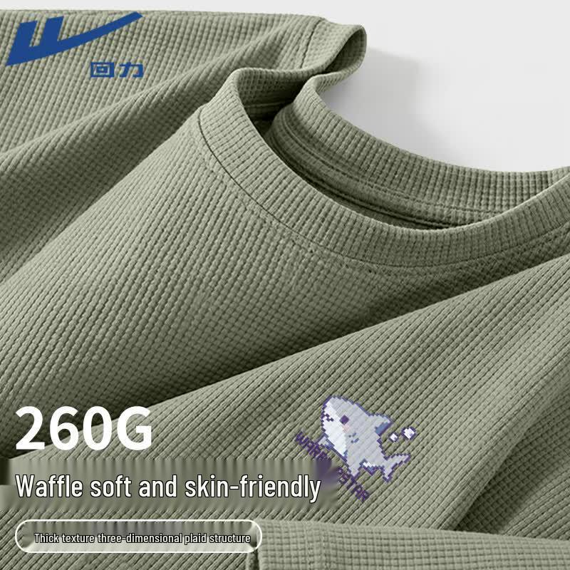 Warrior Men's Waffle Knit Summer Short Sleeve T-Shirt