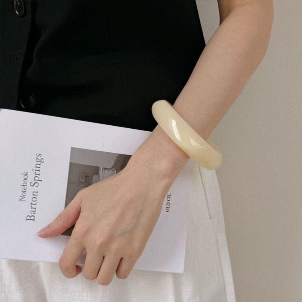 Богемный нерегулярный широкий браслет в европейском американском стиле ретро-кольцо на руку массивный браслет из смолы для женщин