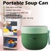 600ml Mini Portable Thermal Lunch Box Leak Proof Food Container Stainless Steel Vaccum Soup Cup Insulated Bento Box with Spoon