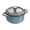 Staub Керамическая Мини-Кастрюля Круглая 10см (Античный сине-зеленый)