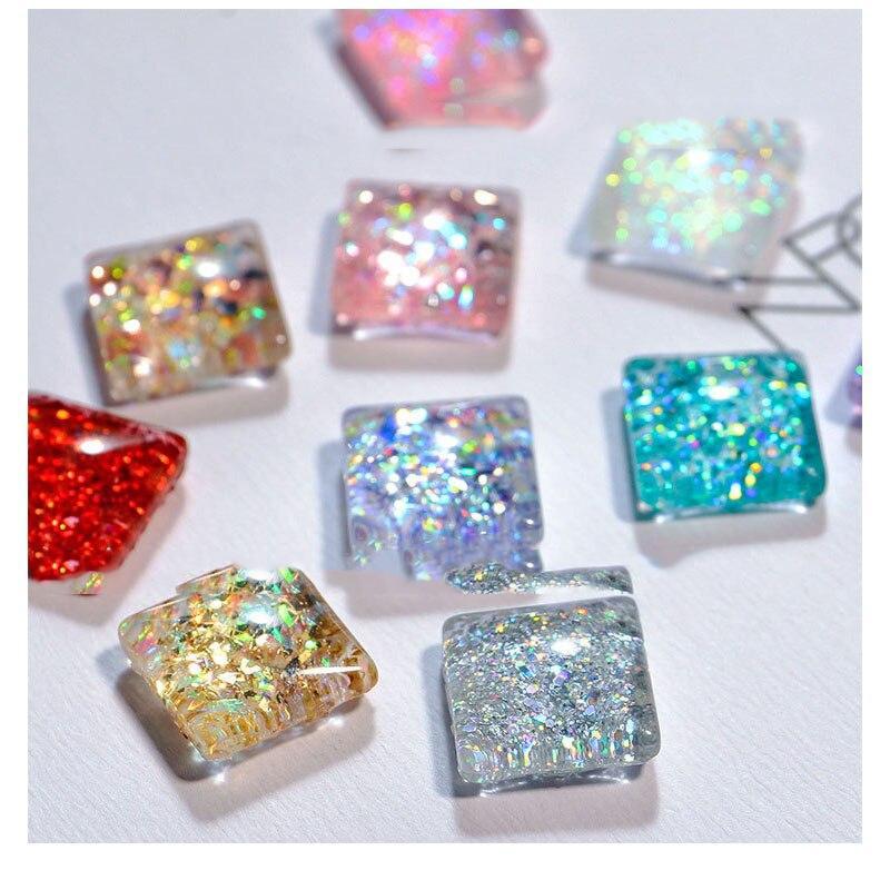 УФ твердый клей с блестками, стильный лак для ногтей, клей для фототерапии, твердый блестящий клей с блестками, аксессуары для ногтей