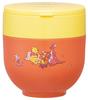 Skater Insulated Lunch Box, Rice Bowl Shape, 540ml, Women's, Two-Tier, with Folding Handle, Disney Retro Winnie the Pooh Design, LDNO6AG-A