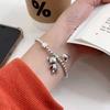New Movable Limbs Violent Bears Heart Cartoon Charm Bracelet Ins Trendy High-end Sense Personality Beaded Bracelets Fashion Jewelry