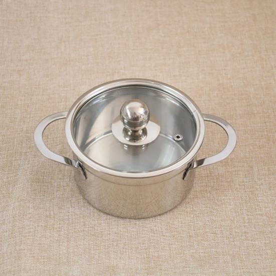 Посуда из нержавеющей стали без магнита, утолщенная молочная кастрюля, суповая кастрюля, кухонный котел