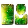 Christmas Bathroom Floor Mat Bathroom Mat Toilet Three-Piece Set