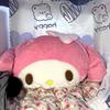 Плюшевая игрушка My Melody Плюшевая подушка Удобная подушка для спины Кукла-плюш Мультяшные аниме-плюши Декоративная подушка для дивана