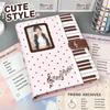 PU Leather Binder Notebook a5 Photocard Binder Kpop Idol Photocards Holder  Photo Card Supplies