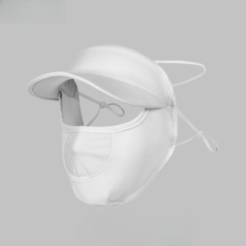 Sunscreen Mask for Women Summer Full Face Mask Sunshade Face Mask Ice Silk Anti UV Breathable One-piece