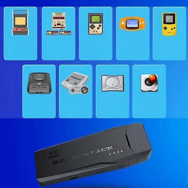 Ретро консоль для ТВ игры 2 беспроводных геймпада эмулятор 2000 игр