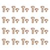 20 Set 8 X 10mm Bookbinding Rivets Assorted Kit Zinc Alloy Slotted High Strength 8 X 5mm Screws for