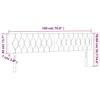LED Headboard Cream 180x7x78 88 cm Fabric