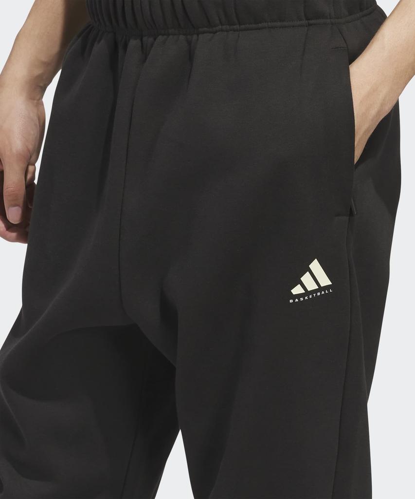 Флисовые спортивные штаны Adidas для баскетбола - Черный / Jx5595