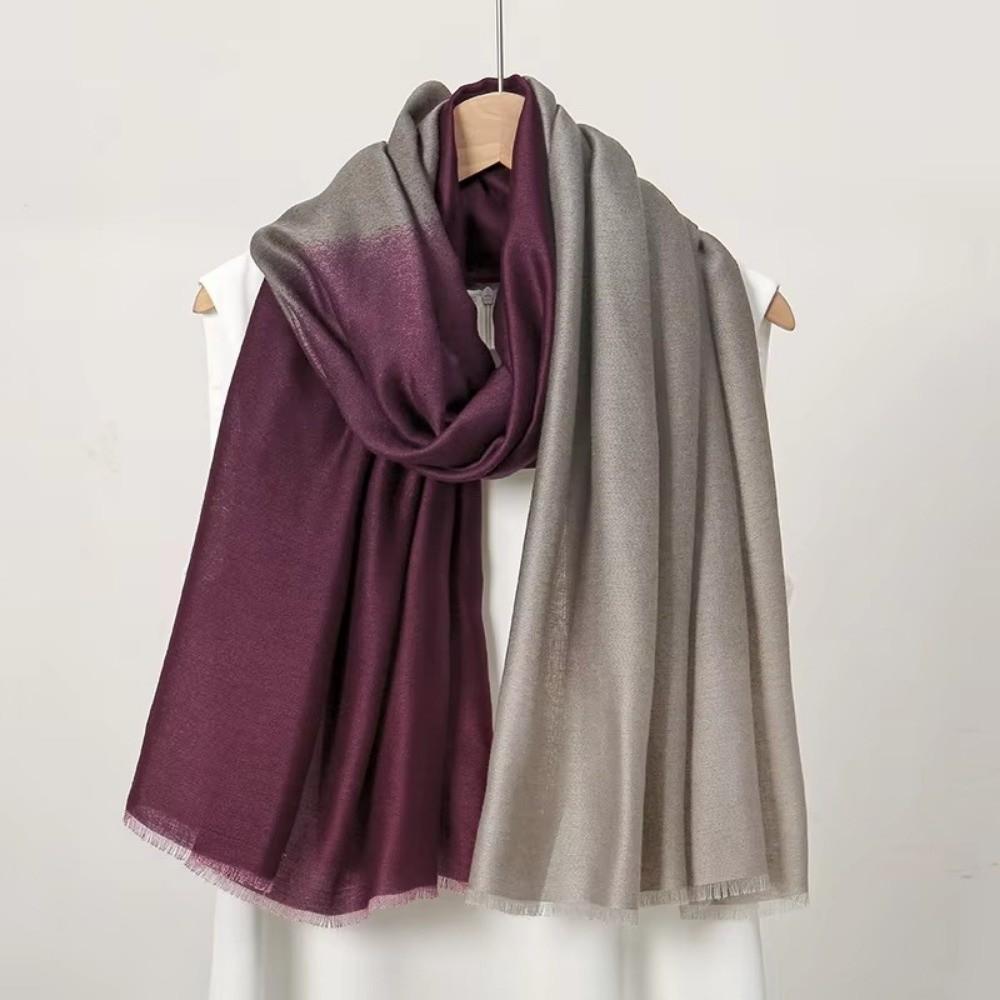 Tie-dyed Headscarf Wraps Cotton Long Shawls Simple Headband Scarves Femme Musulman