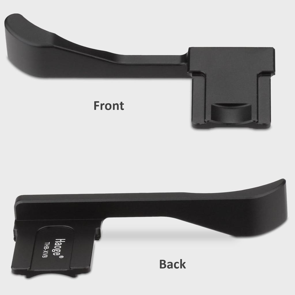 Haoge Metal Thumb Up Rest Hand Grip Fujifilm X100VI Fujinon X100V Camera Accessories Black Hot Shoe Thumb Up THB-XVB