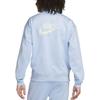 Nike Sweatshirts Men's Blue Stand Collar Moderate Regular DQ4238-425