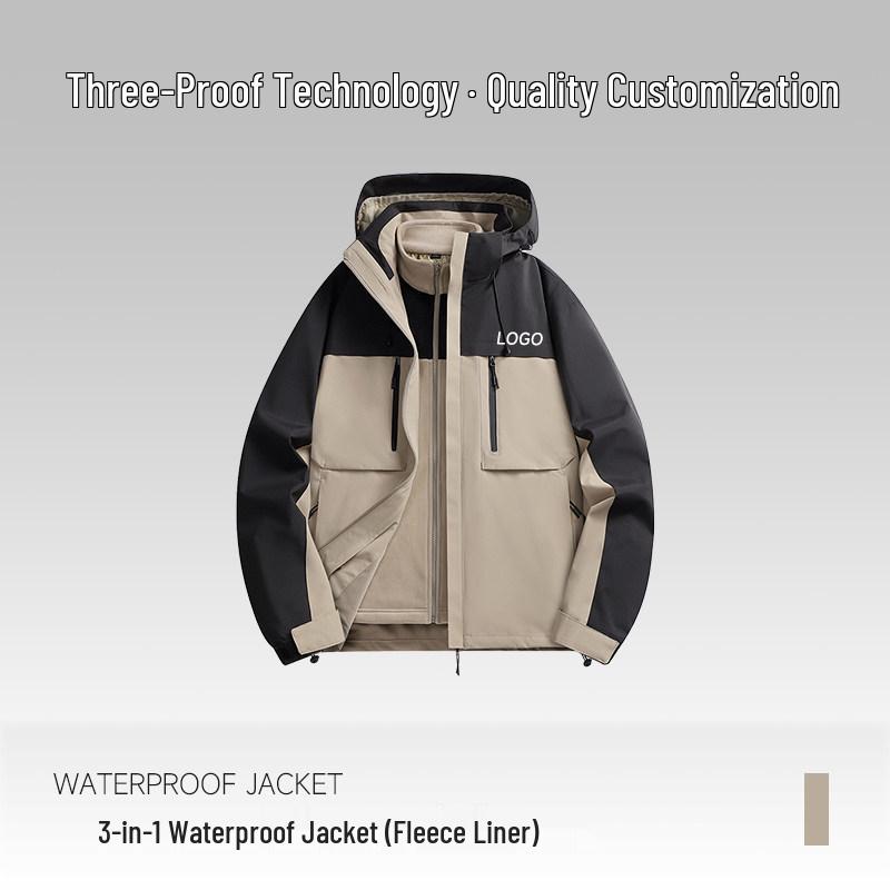 Универсальная альпинистская куртка BMW 3-в-1 с индивидуальным логотипом - Верхняя одежда для осени/зимы для 4S-магазина или командной спецодежды