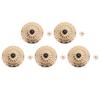 5 Sets Rivet Buttons Zinc Alloy 30mm Gold Color Chrysanthemum Pattern Black Turquoise Cap Retro