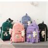5 Piece Set School Bags for Teenagers Fashion Women Men Backpack Student Waterproof Oxford School Backpack Mochilas Rucksacks
