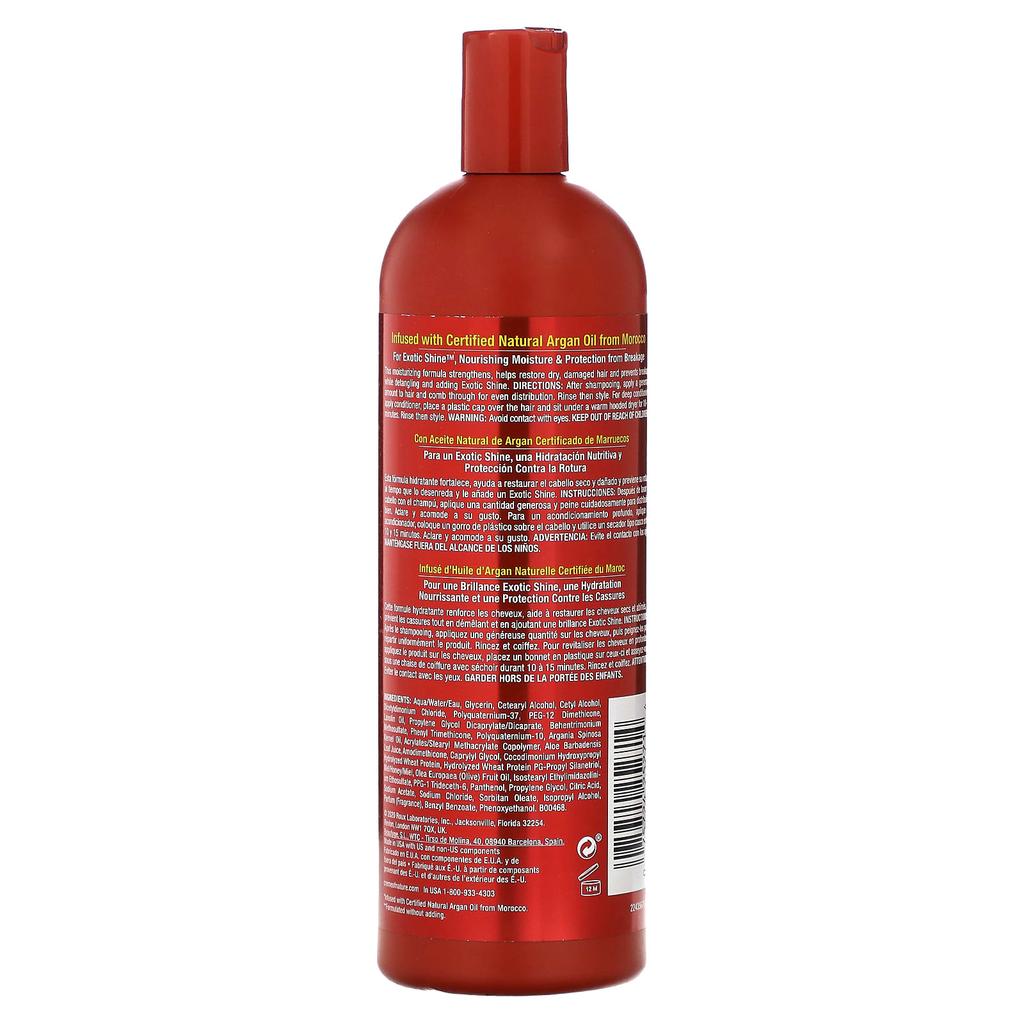 Creme Of Nature Сертифицированное натуральное аргановое масло из Марокко, интенсивное кондиционирование, 591 мл (20 жидких унций)