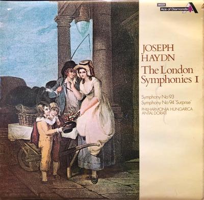 LP-пластинка ЙОЗЕФ ГАЙДН PHILHARMONIA HUNGARIC  Лондонские симфонии I SDD500 ACE OF DIAMOND 1974 Великобритания Классика Б/У