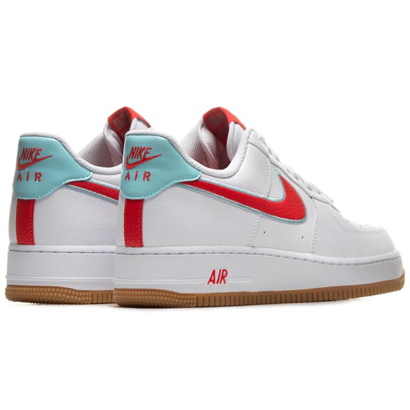 Nike Кроссовки Air Force 1 Low Белые Красный Чили Ледниковый Лед DA4660-101