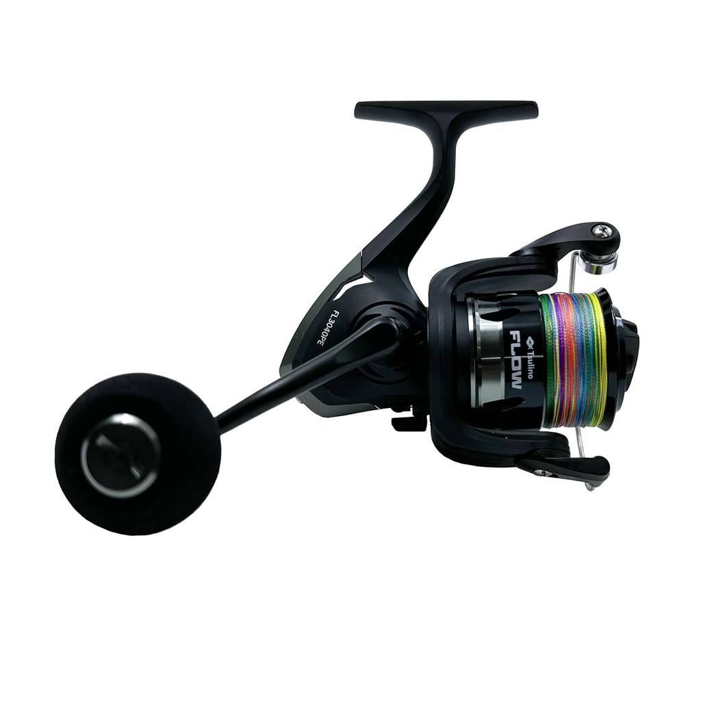 Tsulino FLOW SPIN 3040PE Reel with PE Round PE (Spinning Line) (FL3040PE (EVA Knob/Colored Line))
