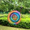 Handcrafted Colorful Rotating Wind Chimes Metal Outdoor Decoration Easy To Hanging Decorative Pendant Accessories