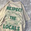 Respect The Locals Marine Animals Men Women T Shirts Cotton Sweat T Shirt Casual Loose Tee Clothes Harajuku Clothing Couple