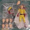 Новая экшн-фигурка One Punch Man Сайтама С подвижными суставами Коллекционная статуэтка аниме С плащом Подставкой Подарок для фанатов Позабельная Артикулированная Масштаб