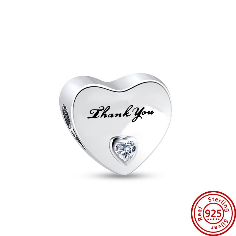 Новый 925 Серебряный Шарм Навсегда Теплый Семья Любовь Мама DIY Бусины Подходит Оригинальные Подвески Браслеты Подарок На День Матери Ювелирные Изделия