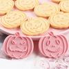 Halloween Cookie Molds 3D Pumpkin Shape Plastic Cutters Stamps Set For Professional Cookie Cakes And Sugar Art Creation