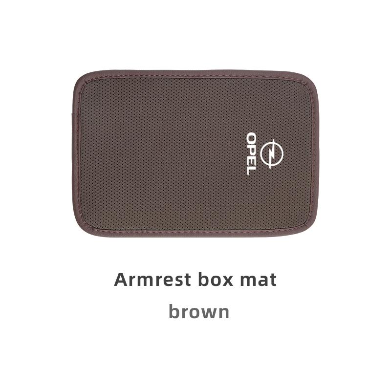 Car Armrest Box Pad Ice Silk Arm Rest Cover Soft Cushion For Opel Astra Grandland Corsa Mokka Frontera Insignia Zafira Vivaro  JS9