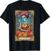 День Мертвых La Catrina День Мертвых Женская футболка с сахарным черепом Унисекс футболка