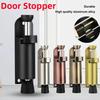 Telescopic Door Stopper Spring Loaded Foot-Operated Holder Metal Adjustable Position with Foot Brake Wedges for Door Bottom Seam