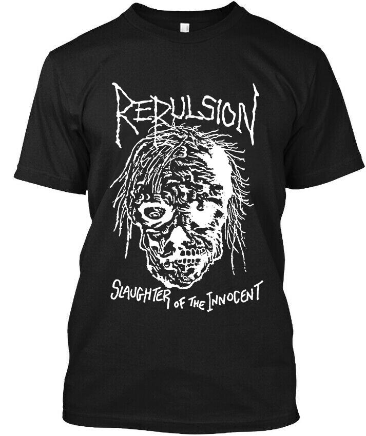 Limited NWT Repulsion Slaughter of the Innocent Grindcore Thrash T-SHIRT S-5XL Unisex T-Shirt