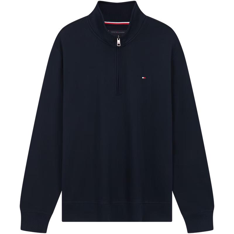 Tommy Hilfiger Мужской пуловер с воротником-стойкой на молнии до середины