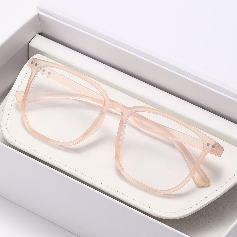 Neutral Classic Square Myopia Glasses High-Definition Blue Light Blocking Glasses Fashionable And Trendy Myopia Glasses To-4.0